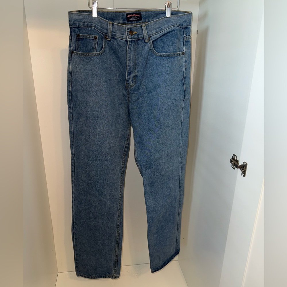 Denim&Co Men's Straight Fit Blue Jeans